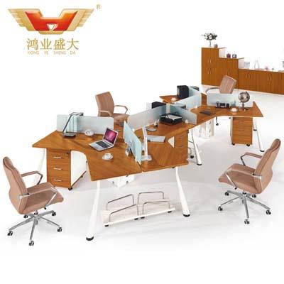 六人座時尚辦公屏風 隔斷六人位職員桌HY-Z02